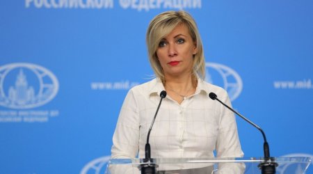 Zaxarova: Qərbin Ermənistana destruktiv təsiri Cənubi Qafqazda nəqliyyat marşrutlarının açılmasına mane olur