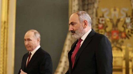 Paşinyan Putin  Aİİ gündəmini müzakirə ediblər