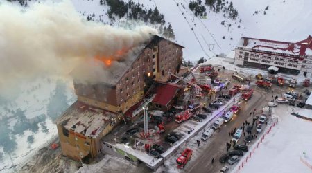 Türkiyədə hoteldəki yanğının səbəbi açıqlanıb