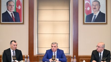 Maliyyə naziri Sahil Babayev kollektivə təqdim edilib