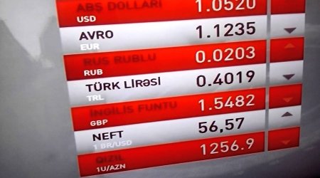 Avro və rubl bahalaşıb - Məzənnə