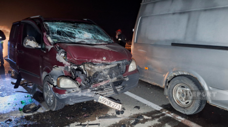 В массовом ДТП в Уджаре погибли двое, пострадали 12 человек