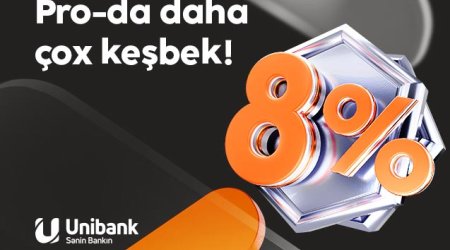 Unibank kartınızla daha çox keşbek qazanın!