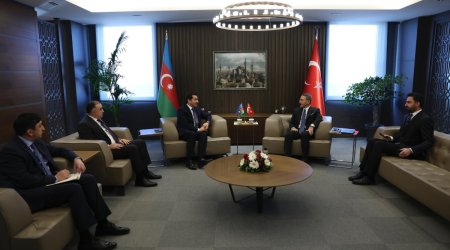 Hikmət Hacıyev Türkiyədə Hakan Fidanla görüşüb