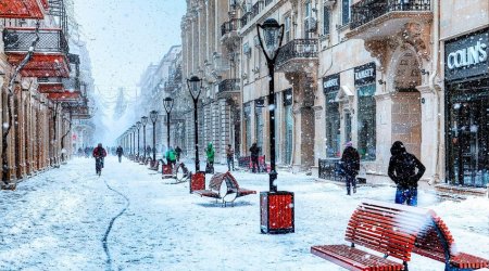 В Баку и на Абшероне до второго марта будет идти снег