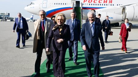Valentina Matviyenko Azərbaycana gəlib - Yenilənib