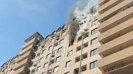 Xırdalanda yaşayış kompleksində yanğın söndürülüb - YENİLƏNİB