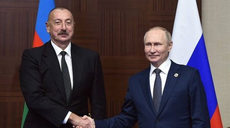 Putin İlham Əliyevi təbrik edib
