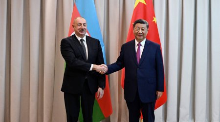 Çin prezidenti Əliyevə təbrik məktubu ünvanlayıb