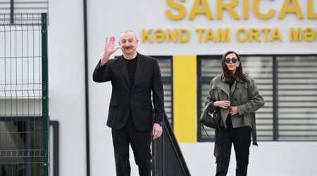 Prezident Ağdam səfərindən paylaşım edib - Video