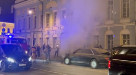 В Москве взорвался один из лимузинов Путина