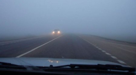Завтра видимость на дорогах Азербайджана будет ограничена из-за тумана