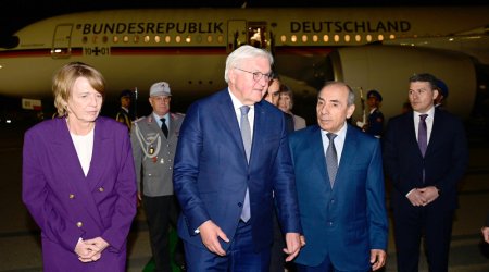 Almaniya Prezidenti Azərbaycana gəlib