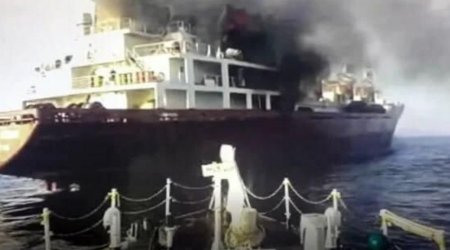 Пострадавший при пожаре на судне Crystal Asia моряк умер в больнице