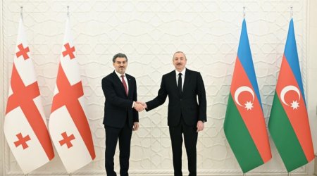 На странице президента Азербайджана в соцсети опубликованы кадры встречи с президентом Грузии