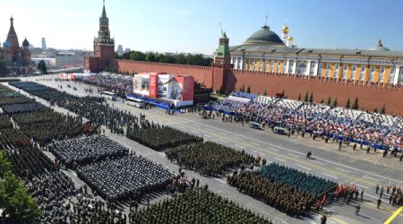 Лидеры всех стран СНГ на параде Победы