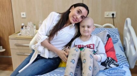 Лейла Алиева навестила детей, проходящих лечение в Национальном центре онкологии в Баку