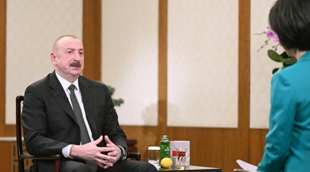 Prezidentin Çin telekanalına müsahibəsinin - Tam mətni
