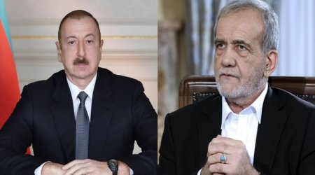 Президент Ильхам Алиев выразил соболезнования Масуду Пезешкиану