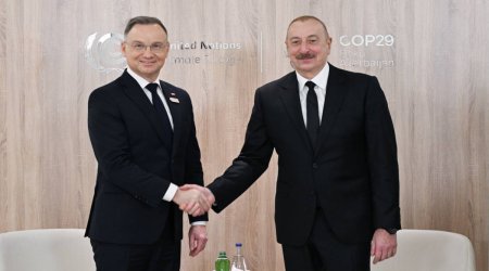 Ильхам Алиев поздравил президента Польши