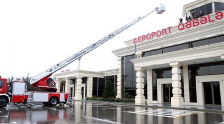 МЧС Азербайджана и AZAL провели совместные учения в аэропорту Габалы - Видео
