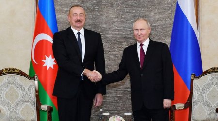 Владимир Путин поздравил президента Азербайджана