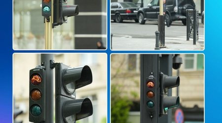 Bakıda svetoforlara 53 velosiped bölməsi quraşdırılıb
