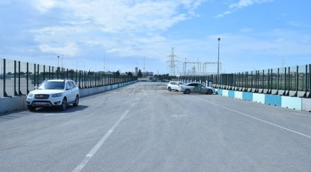 
Bakı Olimpiya Stadionunun yaxınlığında yağış suyu ərazidən təmizlənib