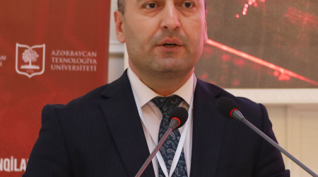 Nar CEO speaks at a conference in Ganja