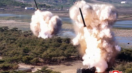 КНДР провела ракетные учения под руководством Ким Чен Ына