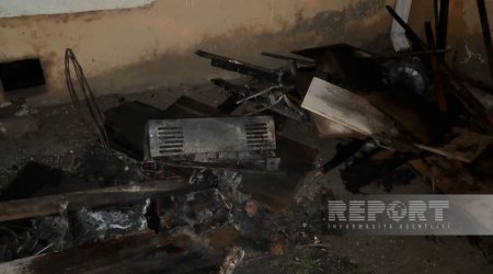 Sumqayıtda partlayışla nəticələnən yanğın qeydə alınıb