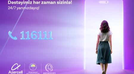 Azercell-in təşəbbüsü ilə yaradılan “Qadın Dəstək Xətti”nə 2025-ci ilin ilk rübündə 500-dən çox müraciət daxil olub