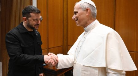 Zelenski Papa XIV Leo ilə görüşüb
