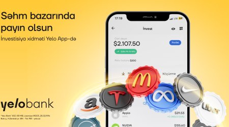 İnvestisiya imkanı artıq Yelo App-də!