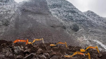 Çində torpaq sürüşməsi baş verib, ölənlər var