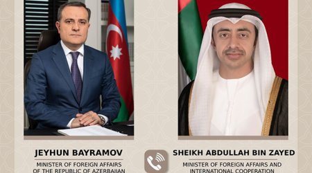 Azerbaijani, UAE foreign ministers discuss regional security