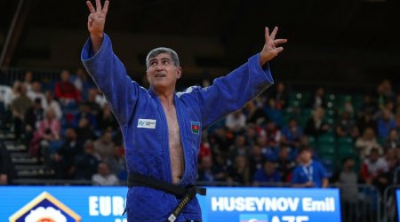 Azərbaycanın veteran cüdoçuları Avropa çempionatında daha 3 qızıl medal qazanıblar