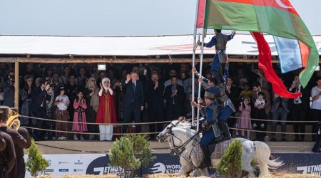 Эрдоган аплодировал стоя карабахским скакунам на фестивале этноспорта в Стамбуле