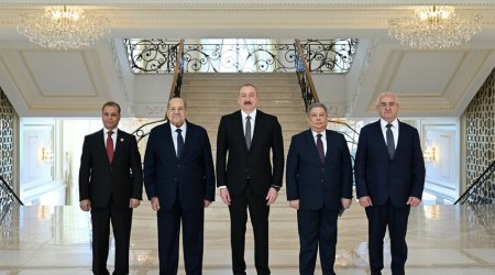 Президент Ильхам Алиев принял председателя Сената Египта