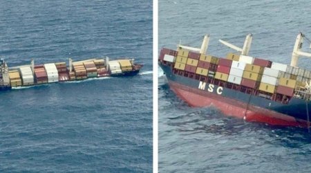 Судно с опасным грузом затонуло в Аравийском море