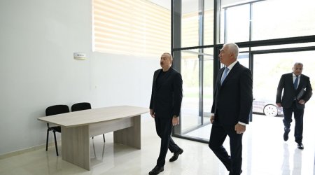 Prezident İlham Əliyev Laçın rayonunun Bəylik kəndinin açılışında iştirak edib