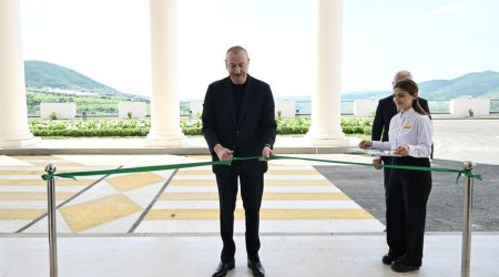Президент Ильхам Алиев принял участие в открытии комплекса отдыха "Лачын"