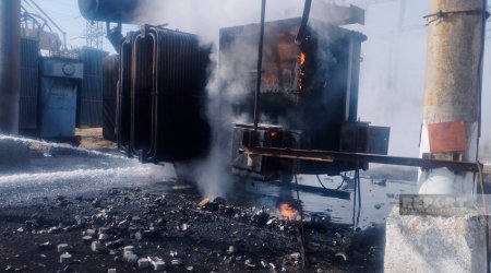 Ucarın elektrik yarımstansiyasında yanğın olub, kəndlər işıqsız qalıb