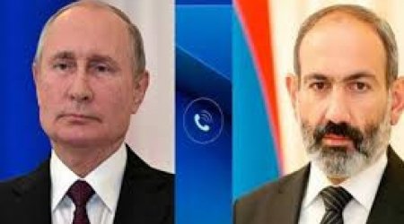 Putin və Paşinyan arasında telefon danışığı olub