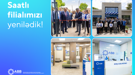 ABB-nin Saatlı filialı yenilənmiş binadaxidmətə başladı!