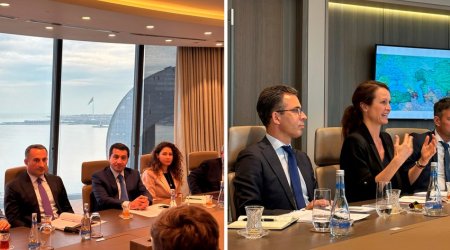 Hikmət Hacıyev Şimali Baltik Səkkizliyi ölkələrinin nümayəndələri ilə görüşüb