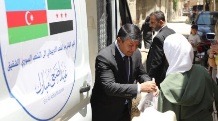 Azərbaycan Suriyada növbəti xeyriyyə aksiyası keçirib