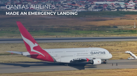 Самолет авиакомпании Qantas Airlines совершил вынужденную посадку в Баку