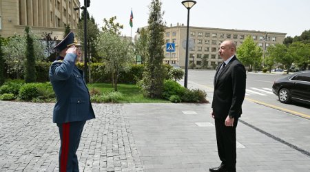 Алиев принял участие в открытии нового административного здания ГТК в Баку