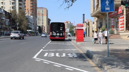 AYNA: В Баку пассажиры смогут садиться и выходить из авто на автобусных полосах